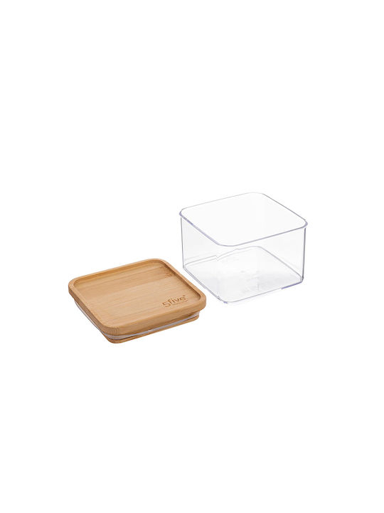 5Five Eske Glass Transparent General Use Vase with Airtight Lid 500ml 1 Piece