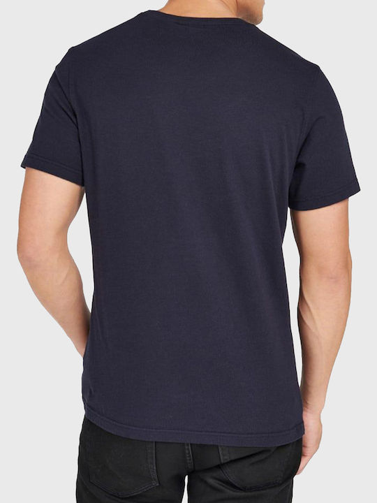 Barbour Men's T-Shirt Stamped Navy Blue