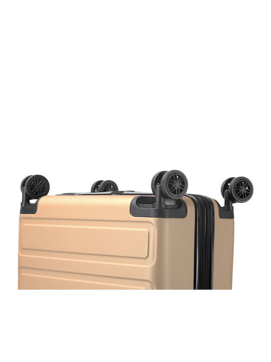 Amber AM1003 Large Hard Suitcase Amber with 4 Wheels Height 76cm