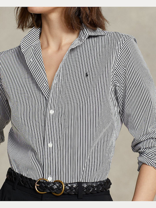 Women's Striped Long Sleeve Shirt Multicolour