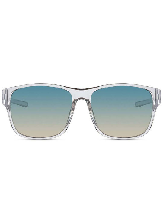Solo-Solis Sonnenbrillen mit Transparent Rahmen und Blau Verlaufsfarbe Linse NDL6328