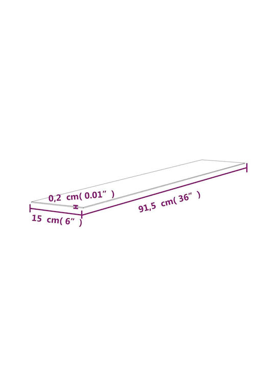 Decorative Sticker Wall 1pcs 91.5x15cm vidaXL