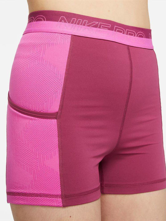 Dri-Fit Pro Dri-fit Training Γυναικείο Κολάν-Σορτς Ψηλόμεσο Active Fuchsia