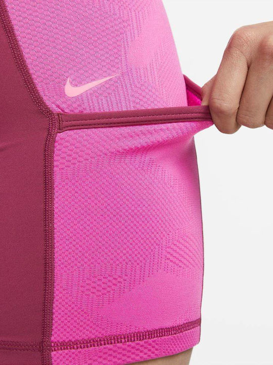 Dri-Fit Pro Dri-fit Training Γυναικείο Κολάν-Σορτς Ψηλόμεσο Active Fuchsia