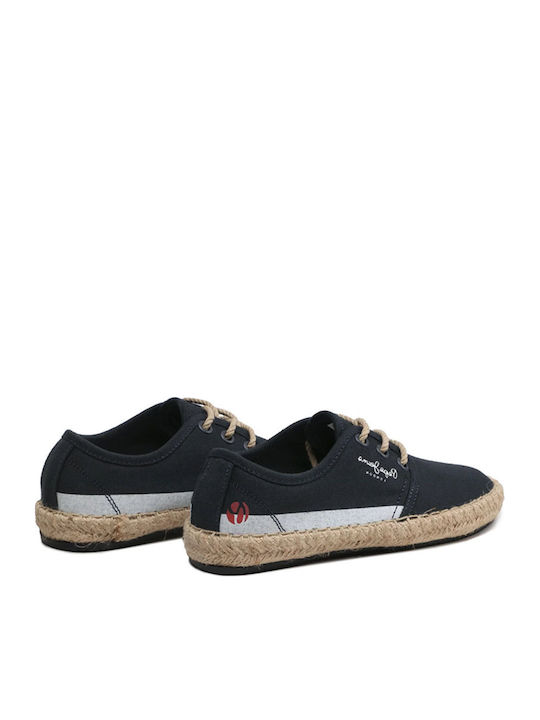Kids Espradrilles with Laces Navy Blue