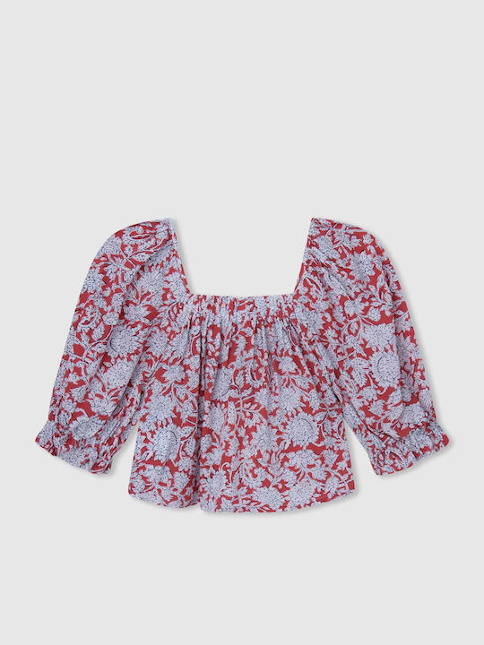 Kids' Shirt Long Sleeve Red Sita