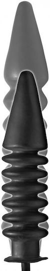 XR Master Series Accordion Inflatable XL Anal Plug Anal Plug XLarge Schwarz  28.50cm