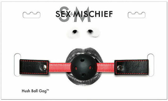 Sportsheets Sex & Mischief Hush Ball Gag Φίμωτρο σε Μαύρο Χρώμα