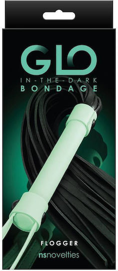 Ns Novelties GLO Bondage Flogger Μαστίγιο Green