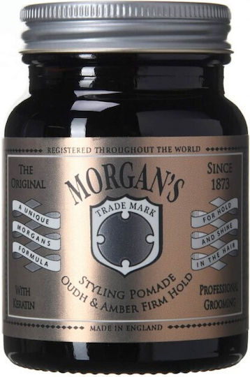 Morgan's Oudh & Amber Strong Firm Hold Hair Styling Pomade 100gr