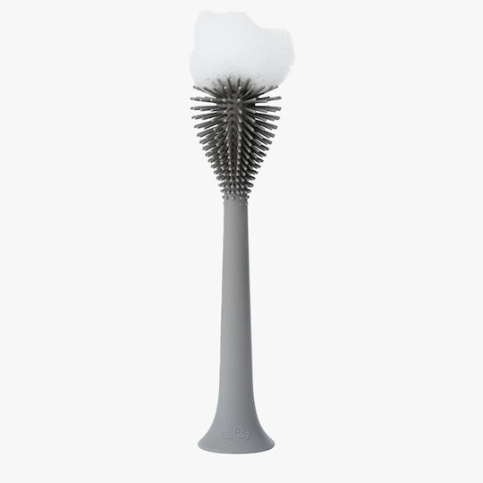 Ezpz Plastic Cleaning Brush with Handle Gray
