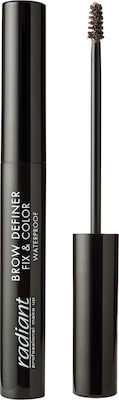 Radiant Definer Fix & Color Mascara rezistentă la apă pentru Sprâncene Nu 04