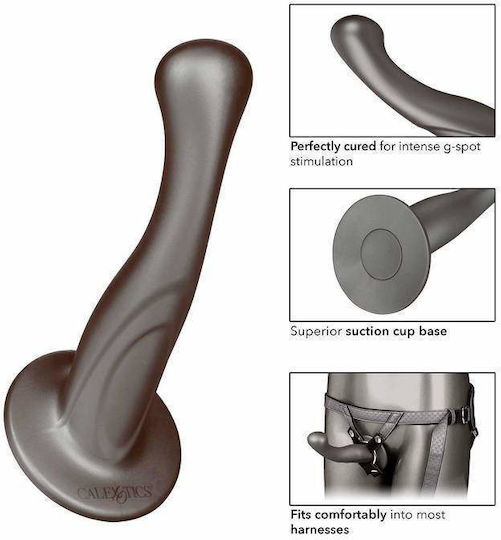 Calexotics Her Royal Harness The Royal Sensual Set Harness με Dildo 16.5cm σε Γκρι Χρώμα