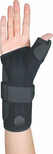 Ortholand Formfit Spica 20 Νάρθηκας Καρπού 20cm Δεξιάς Πλευράς με Αντίχειρα σε Μαύρο Χρώμα
