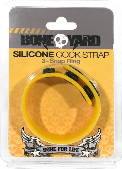 Boneyard Cock Strap Пръстен Петел Силикон Жълт