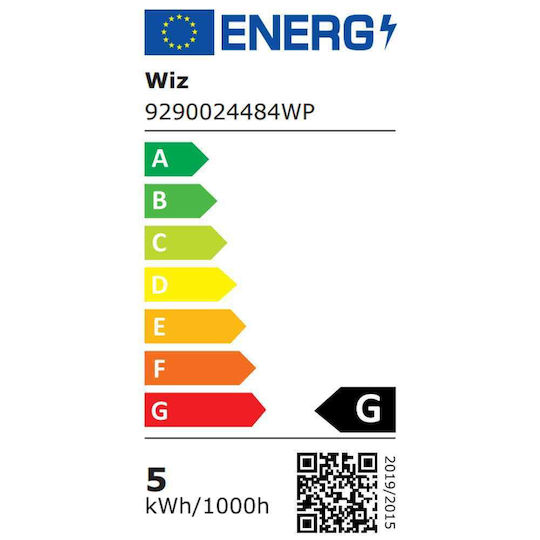 WiZ Smart LED Bulb 4.9W for Socket GU10 and Shape PAR16 RGBW 345lm Dimmable