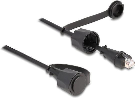 DeLock U/FTP (STP) Cat.6 Network Cable for Outdoor Use Ethernet 1m Black