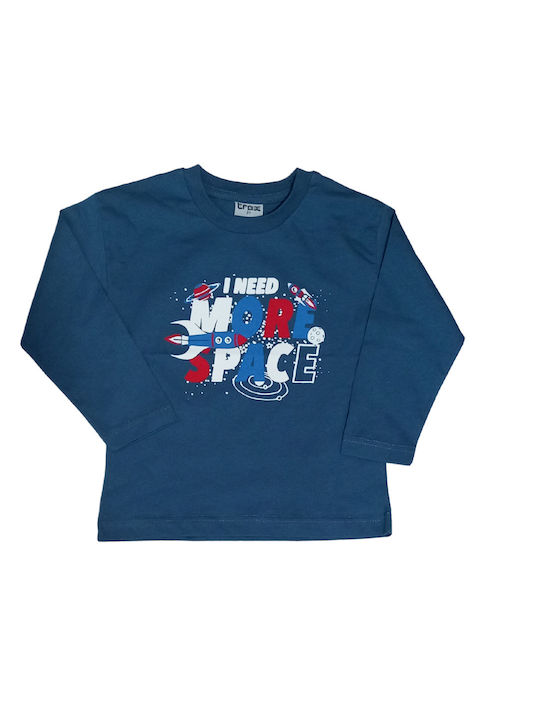 Trax Kids Blouse Long Sleeve Navy Blue