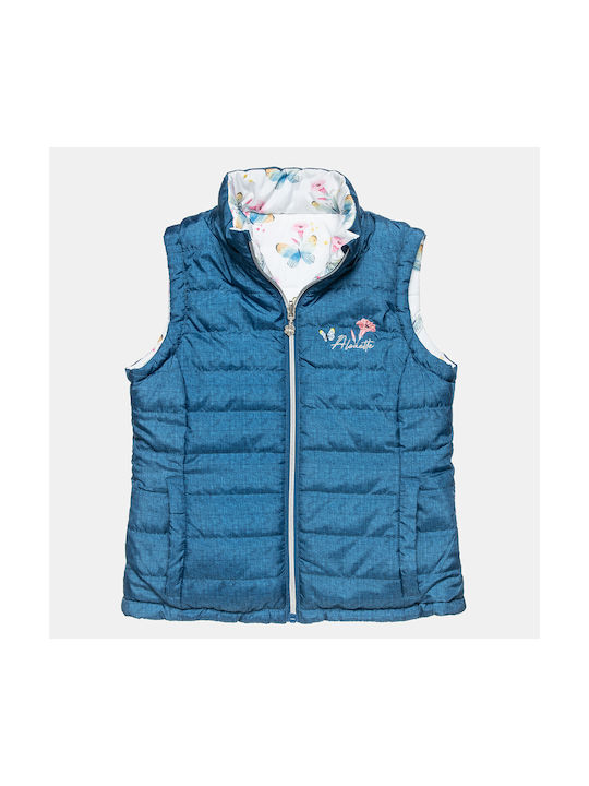 Alouette Kids Quilted Jacket short Double Sided Hooded Blue