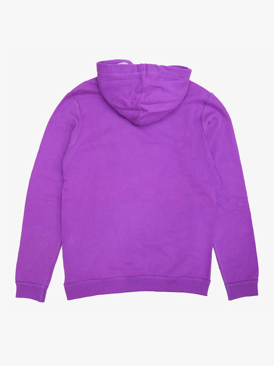 Converse Kids Sweatshirt with Hood and Pocket Purple