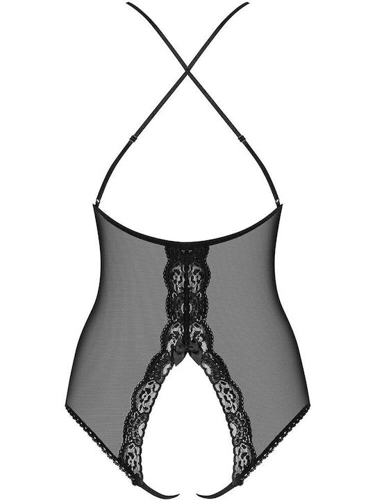 Obsessive 841 Sexy Κορμάκι με Διαφάνεια Μαύρο