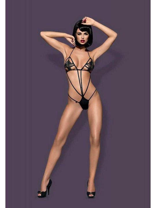 Obsessive Luiza Sexy Bodysuit Black
