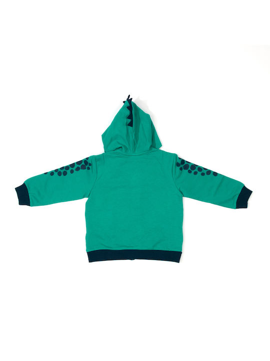 Chicco Boys Hooded Sweatshirt with Zipper Green