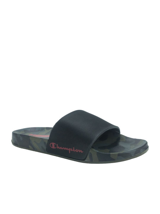 Champion Men's Slides Black Camo