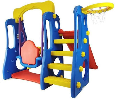 Aria Trade Spielplatz mit Korb 150x160x125cm. für 1+ Jahre Bunter