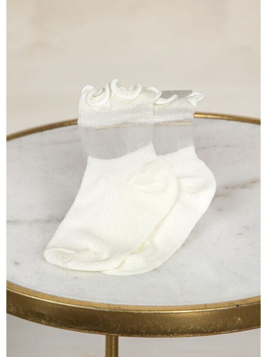 Abel & Lula Kids' Socks Knee-High Ecru