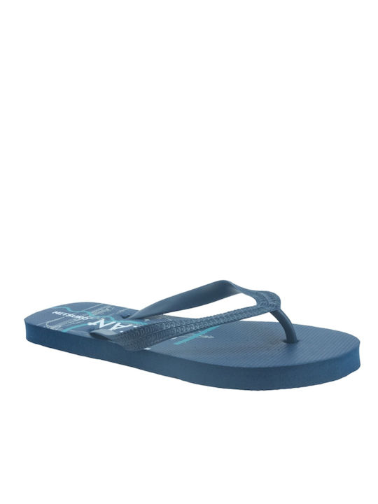 Mitsuko Women's Flip Flops Navy Blue