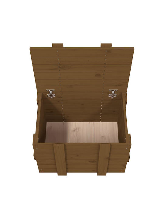 vidaXL Wooden Decorative Trunk Brown 58x40.5x42cm