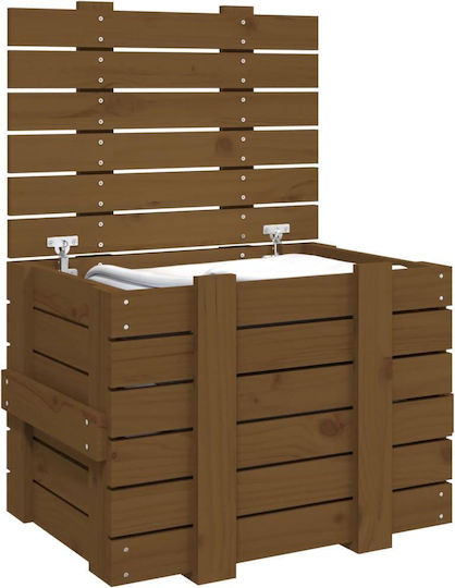 vidaXL Διακοσμητικό Μπαούλο Ξύλινο Καφέ 58x40.5x42εκ.