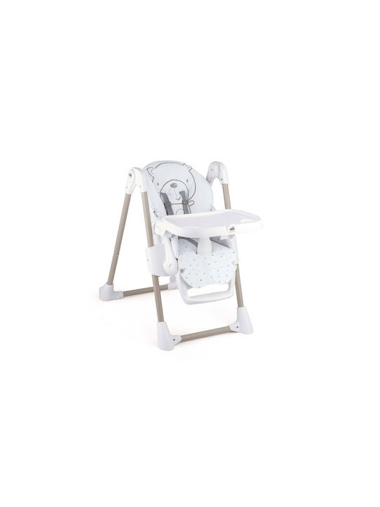 Cam Pappananna Foldable Baby Highchair with Adjustable Height Blue