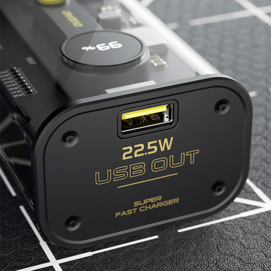 Dudao K16 Baterie Externă 10000mAh 22.5W Cu Port De Ieșire USB-A Și Port De Ieșire USB-C Neagră