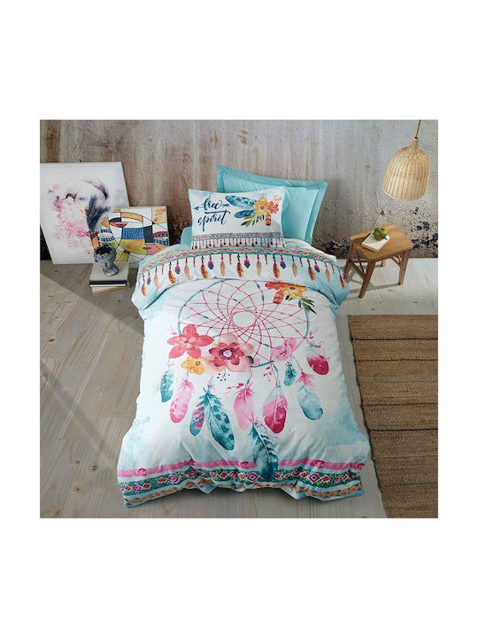 Madi Hope Set Kids Duvet Cover Single with Pillowcase Cotton Multicolored 170x240cm
