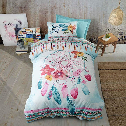 Madi Hope Set Kids Duvet Cover Single with Pillowcase Cotton Multicolored 170x240cm