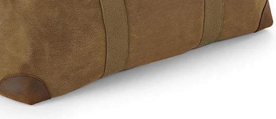 Quadra Heritage Waxed Canvas Holdall Sack Voyage 19lt Desert Sand Fabric L48xW24xH26cm