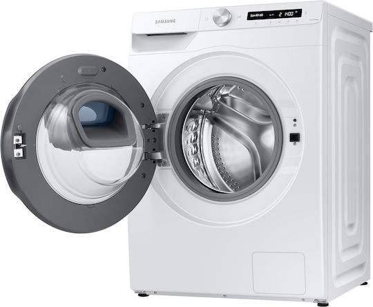 Samsung Πλυντήριο Ρούχων 8kg με Τεχνολογία Ατμού 1400 Στροφών Ecobubble WW80T554DAW/S6