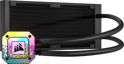 Corsair H100i Elite Capellix XT CPU Water Cooling Dual Fan 120mm for Socket AM4/1700/1200/115x with RGB Lighting