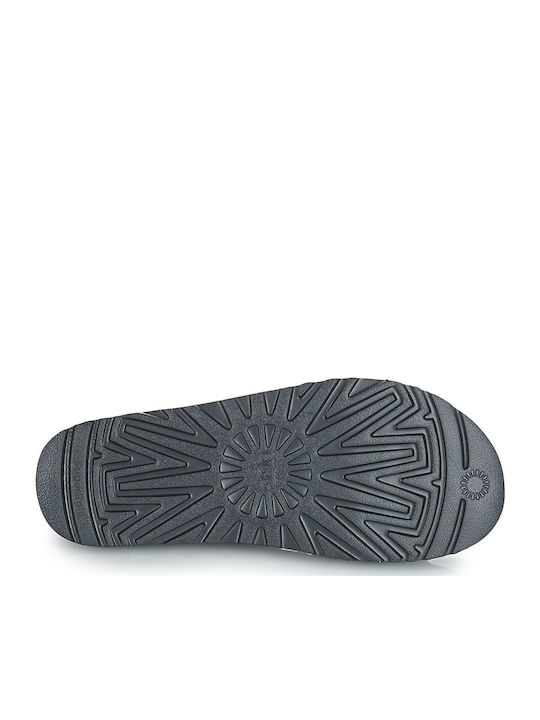Goldenstar Γυναικεία Σανδάλια Flatforms Μαύρα