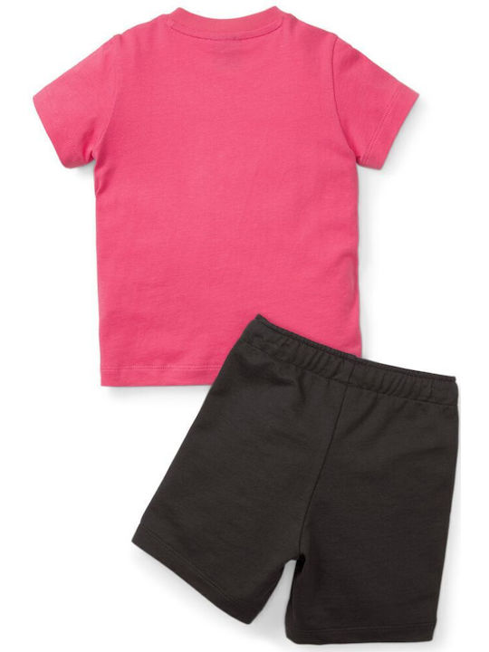PUMA Kinderbekleidungsset mit Shorts Fuchsie 2 Stück