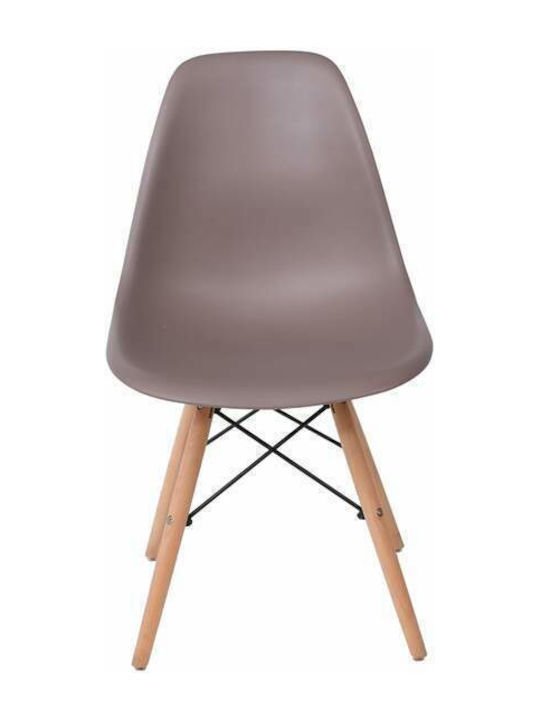 Art Wood Kitchen Polypropylene Chair Sand Beige 47x54x82cm 4pcs