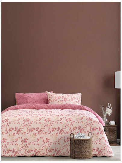 Kocoon Fall Σετ Σεντόνια Υπέρδιπλα 240x270εκ. Pink (4τμχ)