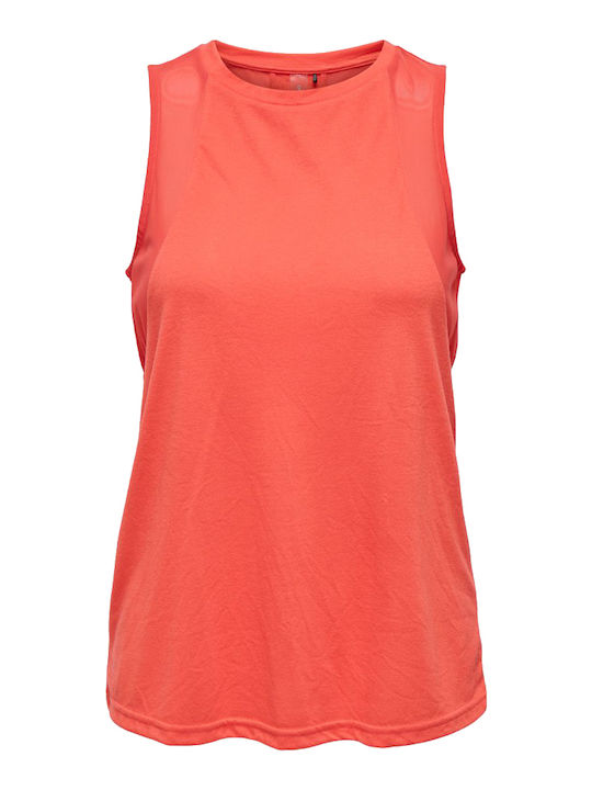 Only Play Women's Athletic Blouse Sleeveless Orange