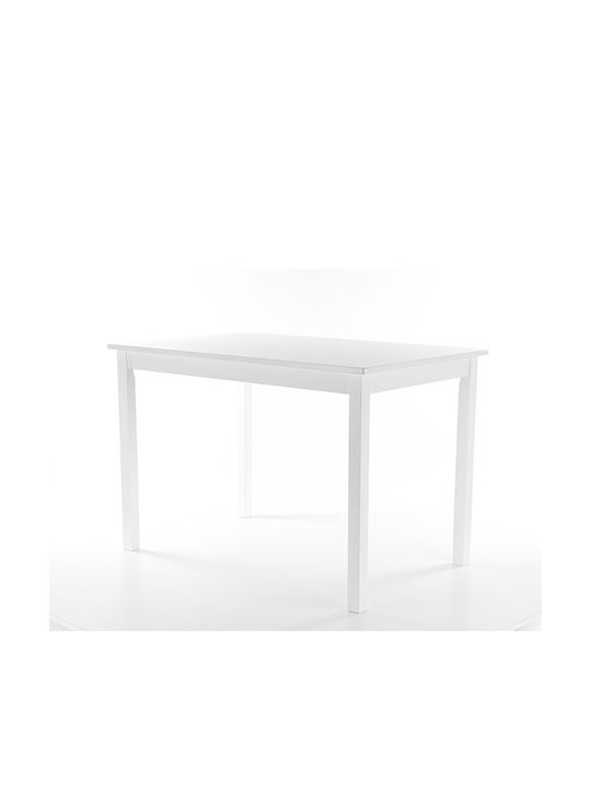 Fiord Masă Bucătărie Lemnoasă Alb 80x60x74buc