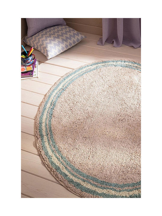 Gofis Home Blissful Teppich Rechteckig Sommer Baumwolle Beige / Aqua