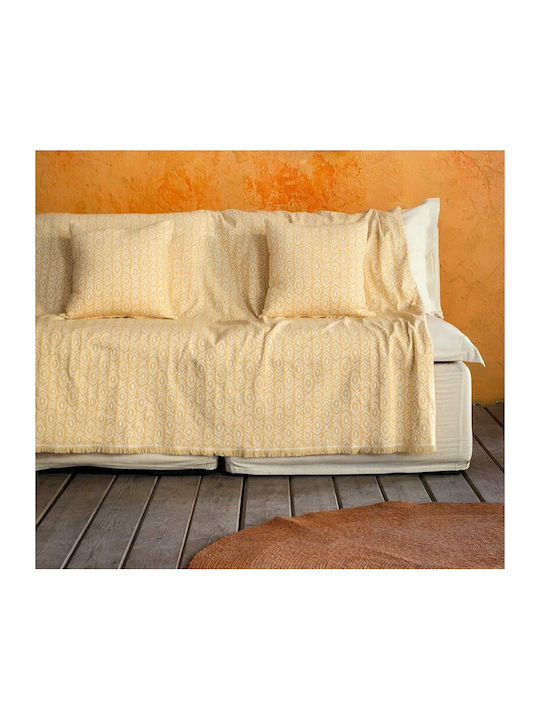 Nima Sofa Throws 2 Seater Nais 180x240cm Yellow