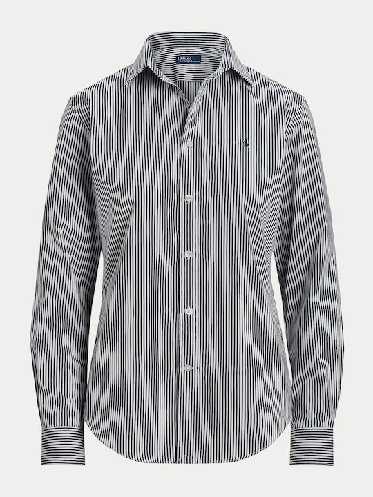 Women's Striped Long Sleeve Shirt Multicolour