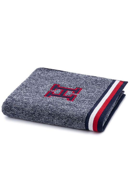 Tommy Hilfiger Facecloth Teddy 50x100cm Navy Weight 540gr/m²